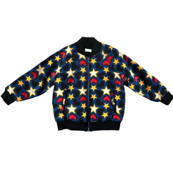 Stella Mcartney Kids Hearts & Stars Bomber Jacket 10 Years Old